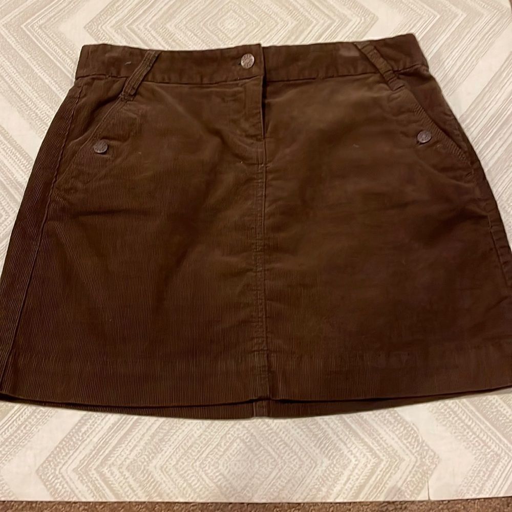 J.Crew Factory Women’s Mini Brown Corduroy Skirt Size 4